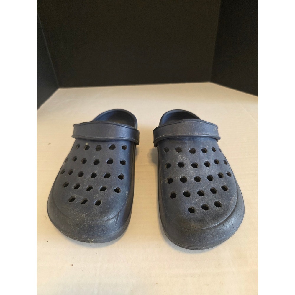 Navy Blue Foam Clogs Ventilated Slip On Water Shoes Mens Size 9-10 L